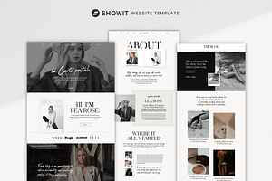 Editorial Showit Website Template, a Websites & App Template by pageparadise