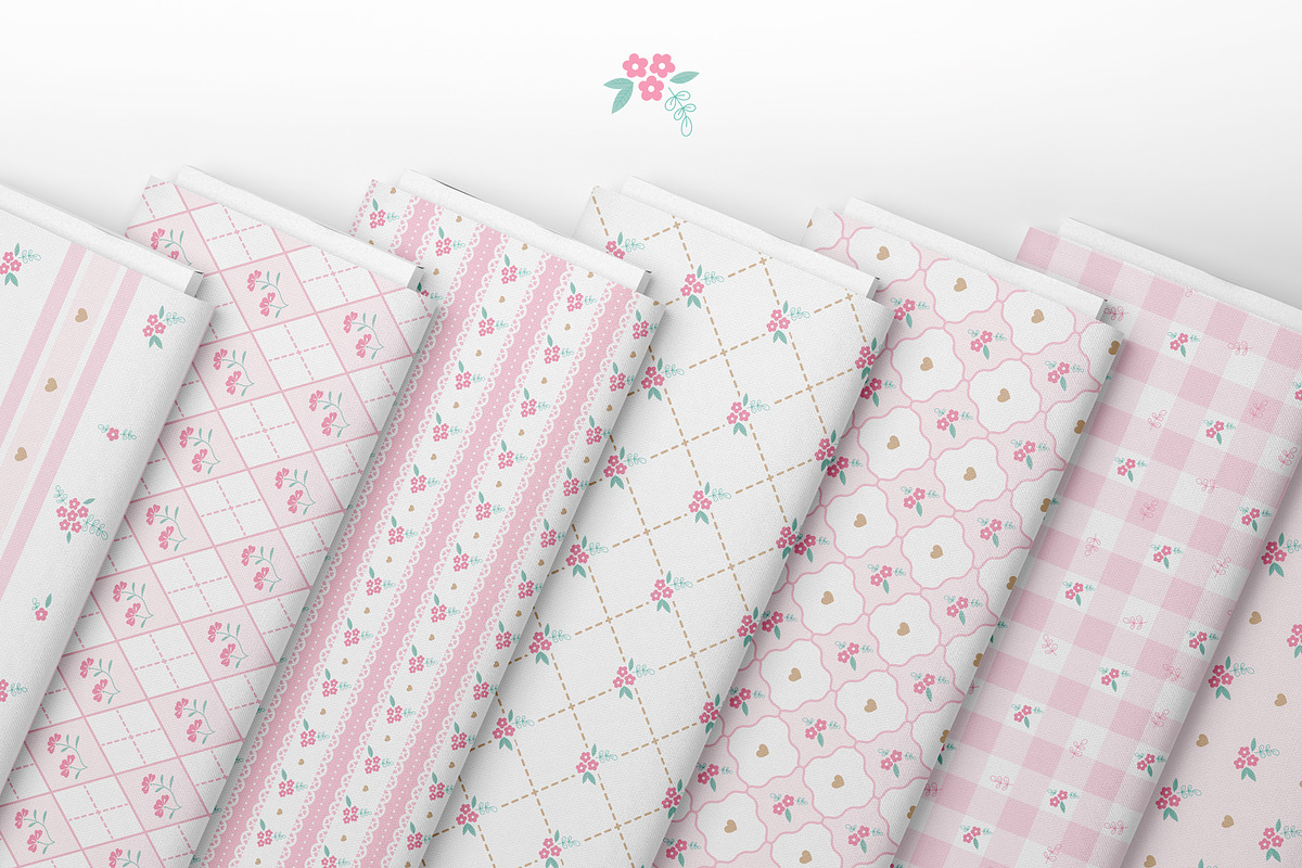 Cottagecore Floral Seamless Patterns, a Pattern Graphic by jessicamdesign (Photo 6 of 6)