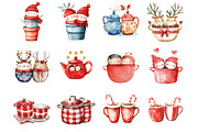 Christmas Couple Pot Clipart, an Illustration by Design Market (Thumbnail 2 of 3)
