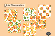 Persimmon Seamless Patterns, a Food Illustration by OlDm_Shop (Thumbnail 8 of 10)