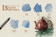 Real Watercolor Procreate Brushes, a Brush Add-On by GRANCI STUDIOS (Thumbnail 5 of 12)
