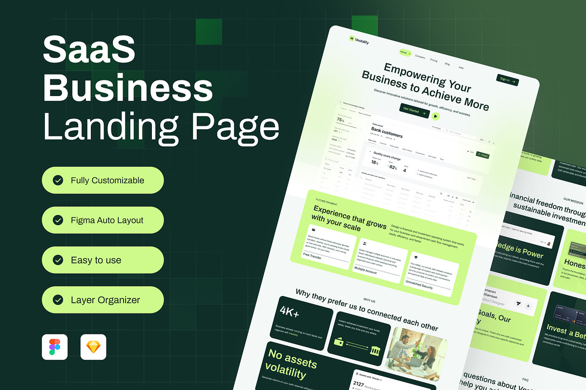 Business SaaS Landing Page