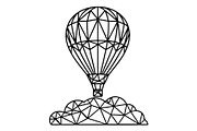 Hot Air Balloon Silhouette Bundle, an Object Illustration by Gaye Art (Thumbnail 13 of 31)