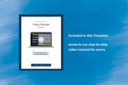 One Page Media Kit in Navy Blue [B], a Templates & Theme by ProductiveandFree (Thumbnail 6 of 11)