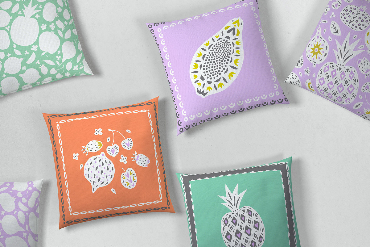 Linocut Fruit Silhouettes Collection, a Graphic by PicByKate (Photo 5 of 6)
