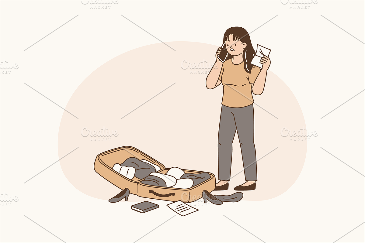 Travel Chaos Illustration, an Object Graphic by Jump Studio (Photo 8 of 12)