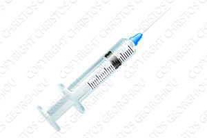 Medical Injection Needle Syringe, an Illustration by Christos Georghiou