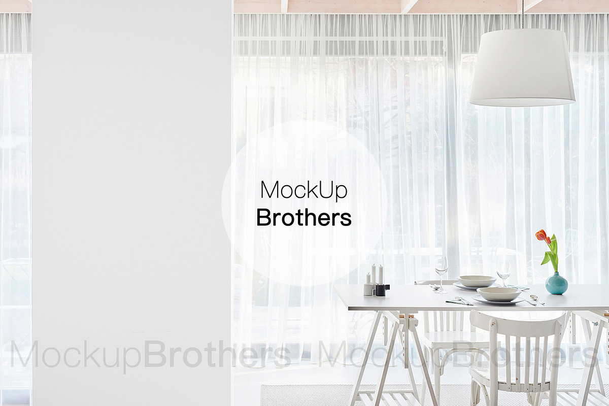 Dining room mockup mock up 26, a Print Template by MockUpBrothers (Photo 1 of 5)