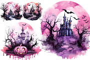 Halloween Haunted House PNG Bundle, a Seasonal Illustration by Creative Arslan (Thumbnail 3 of 9)