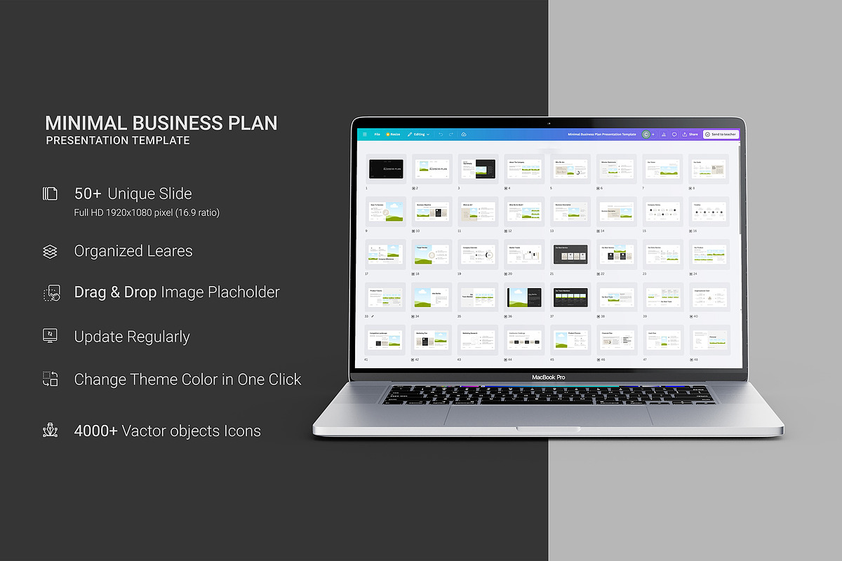 Minimal Business Plan Template, a Brochure Template by ElvinPrint (Photo 9 of 10)
