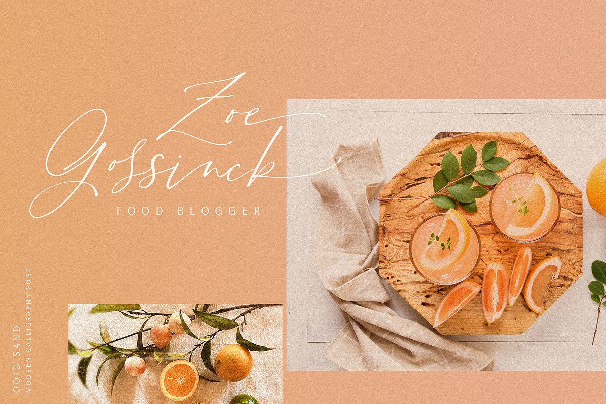 Ooid Sand Calligraphy Script Font preview 4