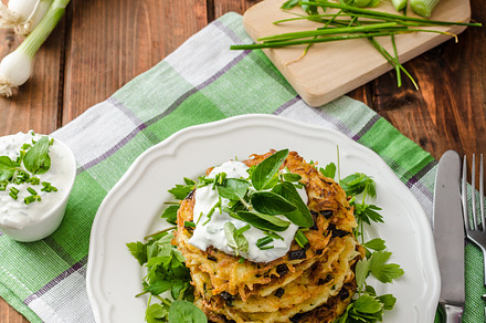 Homemade potato pancakes featuring potato, pancakes, and pancake, a Food & Drink Photo by Stepanek Photography