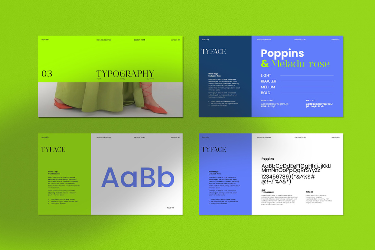 Brand Guidelines PowerPoint Template, a Presentation Template by Dream-Lab (Photo 6 of 11)