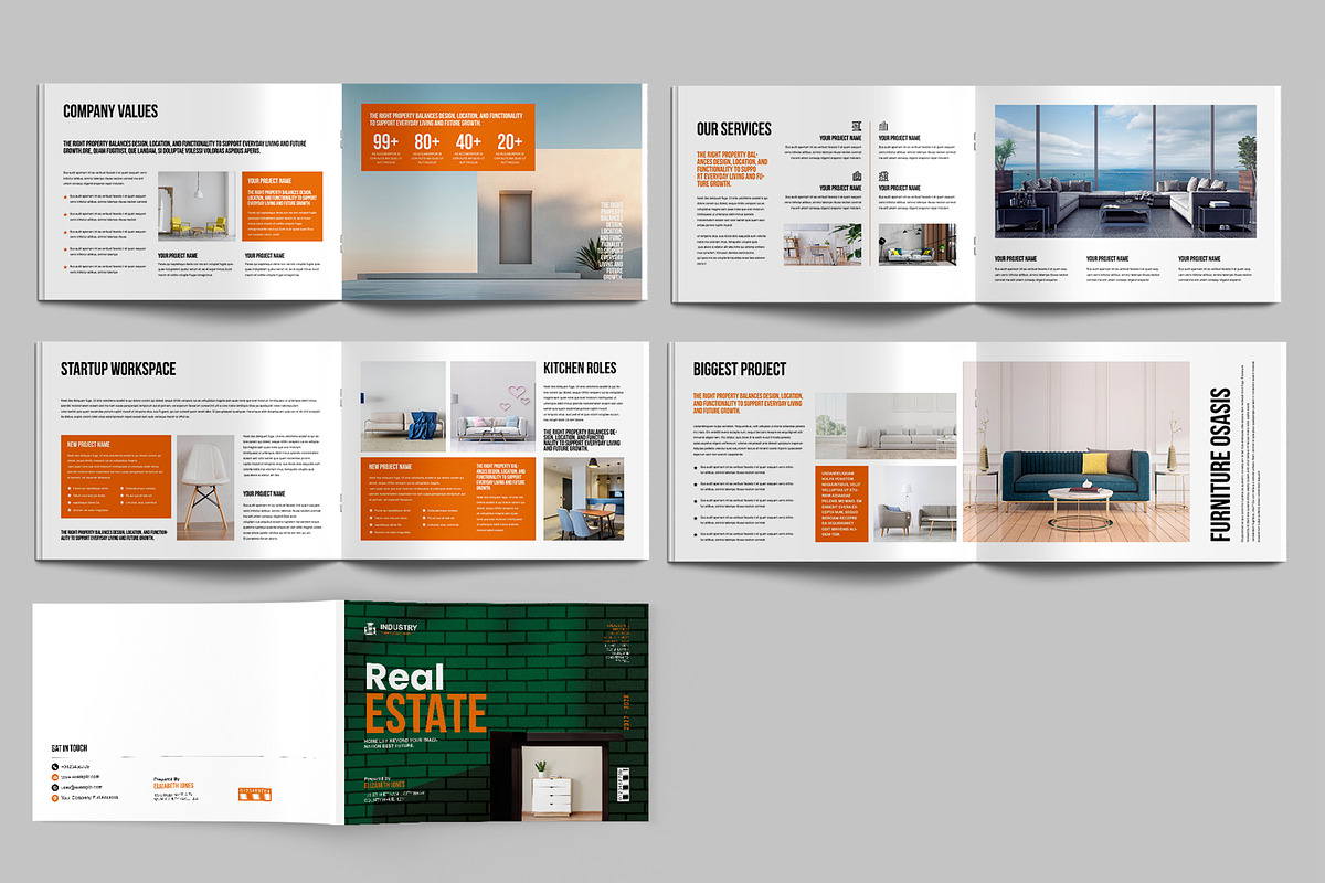 Real Estate Brochure Template, a Brochure Template by MightyDesign (Photo 3 of 6)