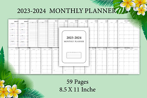 2023-2024 Monthly Planners KDP