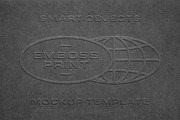 Paper Embossing Mockup, an Advertising Mockup by Design Squad (Thumbnail 1 of 6)