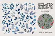 Christmas Branches Collection, a Pattern Graphic by Kokoshka (Thumbnail 4 of 10)