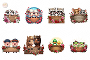 Cute Animal Couple PNG Clipart, an Animal Illustration by KennedyStudio (Thumbnail 2 of 5)