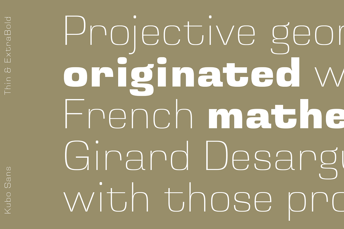 Kubo Sans - Geometric Typeface, a Font by Jehoo Creative (Photo 6 of 10)