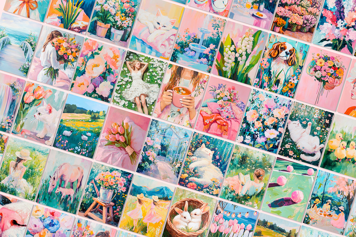 127 Spring Modern Prints Gallery, a Wallpaper Graphic by Feelsoul (Photo 2 of 13)