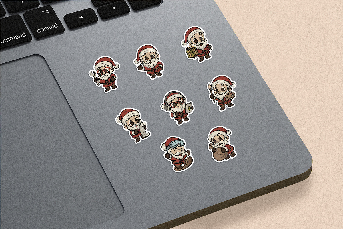 Cute Hand-Drawn Santa Claus Vector, an Illustration by MEANDSTUDIO (Photo 7 of 8)