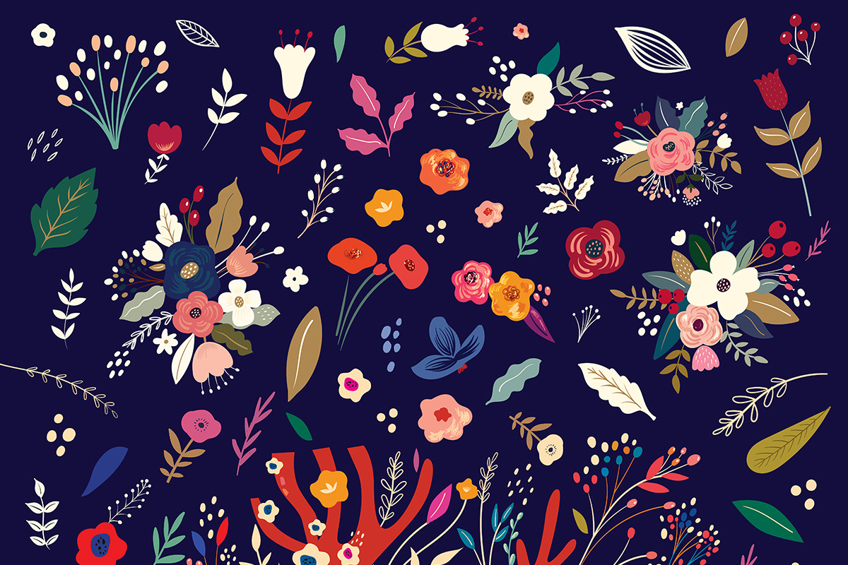 Flowers and Deer, an Animal Illustration by MoleskoStudio (Photo 8 of 24)