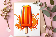 Watercolor Summer Ice-Cream Clipart, an Illustration by RobertsArt (Thumbnail 4 of 5)
