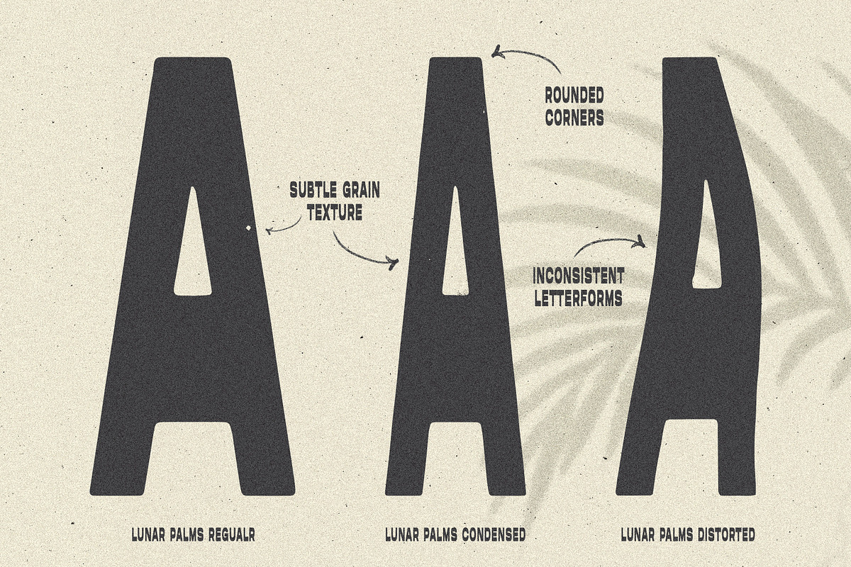LUNAR PALMS Font, a Font by Cameron Humphries (Photo 5 of 7)