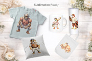 Vintage Animal Baseball PNGs, an Illustration by Artnoy (Thumbnail 6 of 8)