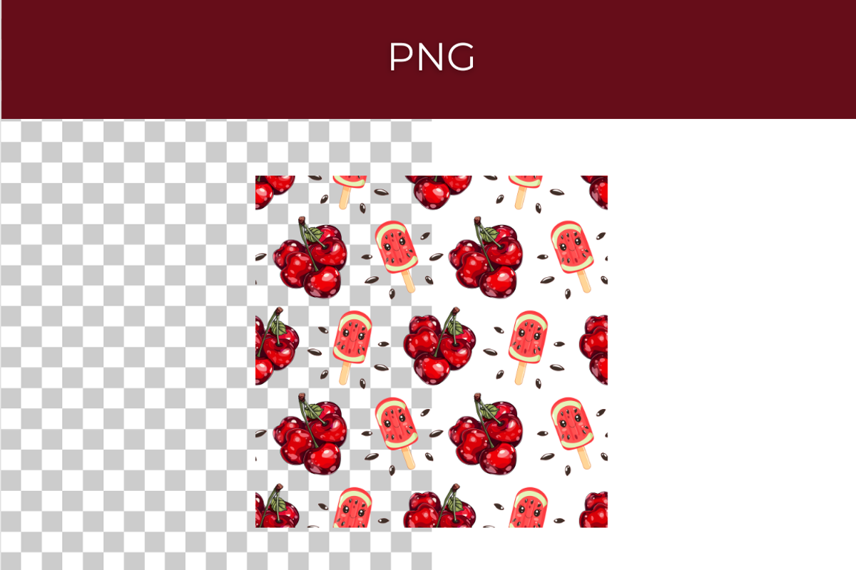 Sweet Summer Vibes Patterns — 12 JPG, a Pattern Graphic by InkyQueenArt (Photo 3 of 4)