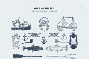 Give Me The Nautical Hand Drawn Pack