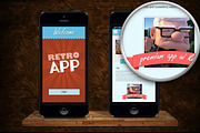 Retro App UI Kit, an UI Kit Template by Florin Constantin (Thumbnail 1 of 4)
