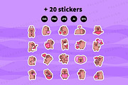 Cute Kawaii Capybara Valentine's Day, an Animal Illustration by Palau (Thumbnail 12 of 12)