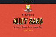 Alley Sans, a Handwritten Font by Eric Pond Designs (Thumbnail 1 of 6)