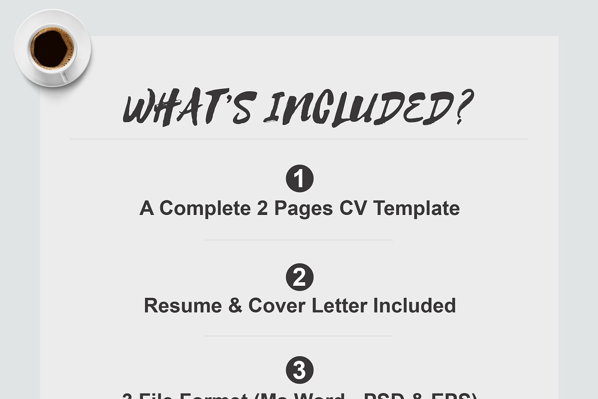 CV Template, a Resume Template by X-Type