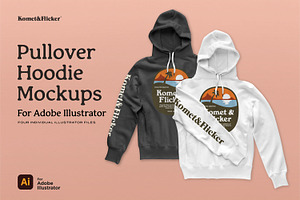 Hoodie Mockups for Illustrator, a Hoody Mockup by Komet & Flicker