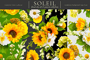 Soleil Floral Patterns & Clip Art, an Object Graphic by Eclectic Anthology (Thumbnail 3 of 13)