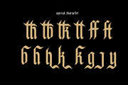 Calathea Blackletter Font, a Blackletter Font by dansdesign (Thumbnail 5 of 6)