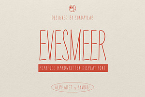 Evesmeer Handwritting Typeface