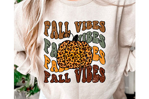 Retro Fall Vibes SVG PNG