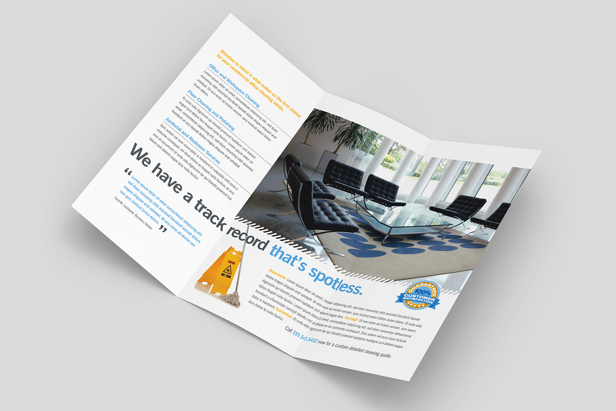 Commercial Cleaning Brochure, a Brochure Template by StockLayouts (Photo 2 of 4)