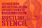 Rustline a Distressed Font, a Sans Serif Font by Rasiorise Studio (Thumbnail 4 of 12)