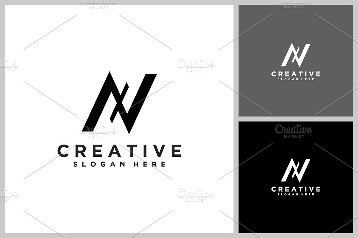 initial letter n logo vector design, a Branding & Logo Template by quadrazo