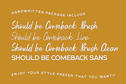 Should Be Comeback - Handwritten, a Font by Haksen (Thumbnail 8 of 8)
