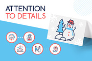 Christmas Line Icons Set, an Outline Icon by Boyko Pictures (Thumbnail 7 of 9)