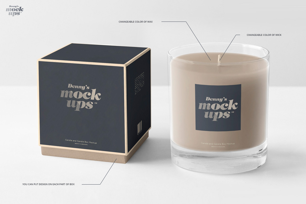 Candle in Gift Box Mockup, a Product Mockup by Denny's Mock-ups (Photo 3 of 5)