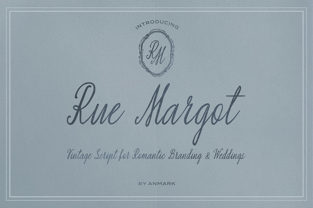 Rue Margot Vintage Wedding Script Font