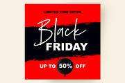 Grunge black friday sale template, a Marketing Template by Love Giftery (Thumbnail 1 of 2)
