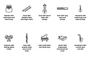 folk musical instruments Icon Set, an Outline Icon by Nurlan's shop (Thumbnail 4 of 6)
