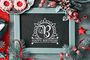 Holiday Elegant Monogram Font, a Symbol Font by Graphicxell (Thumbnail 2 of 10)